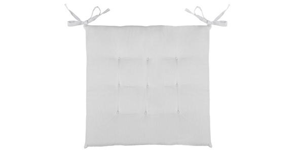SITZKISSEN 40/40/4 cm    - Hellgrau, Basics, Textil (40/40/4cm) - Boxxx