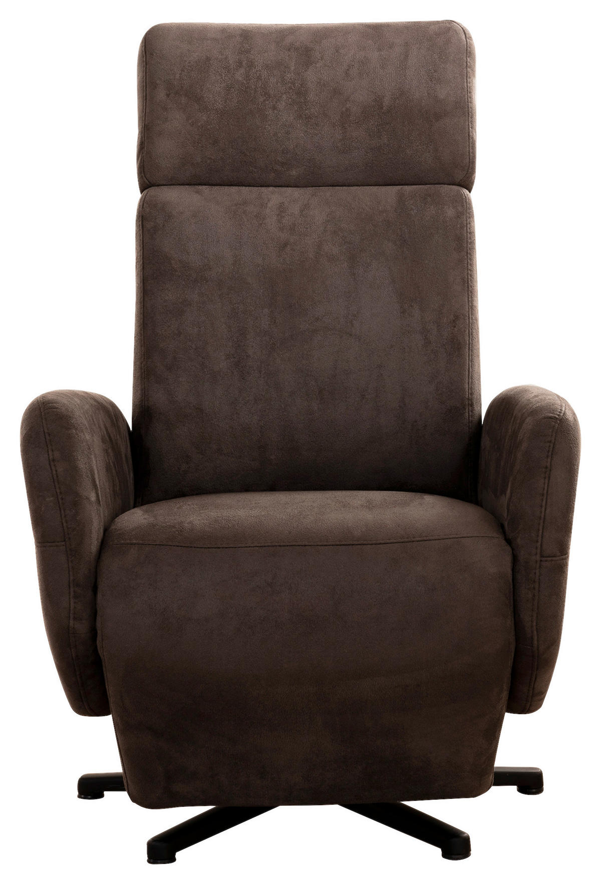DREHSTUHL  in Mikrofaser Braun  - Schwarz/Braun, Konventionell, Textil/Metall (71/110/82cm) - Sit & More