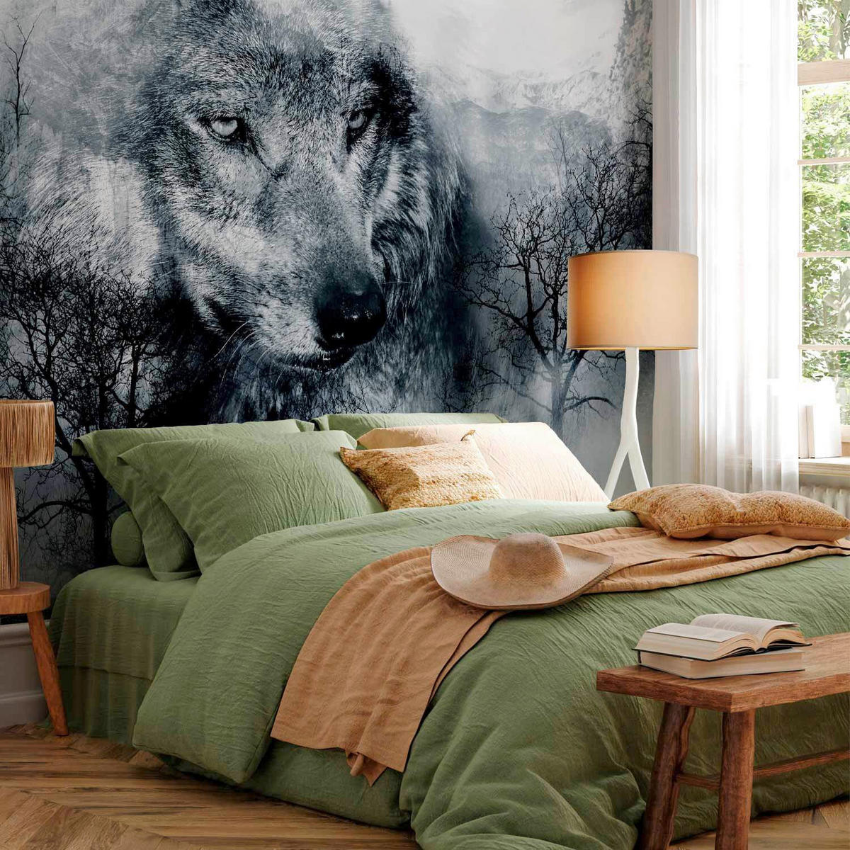 FOTOTAPETE - Schwarz/Weiß, LIFESTYLE, Textil (200/140cm) - artgeist