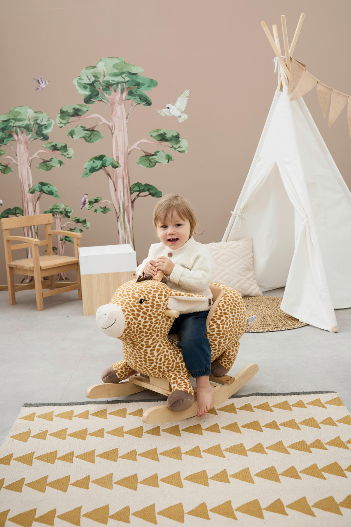 SCHAUKELTIER - Dunkelgelb, Trend, Textil (67/36/51cm) - Sterntaler