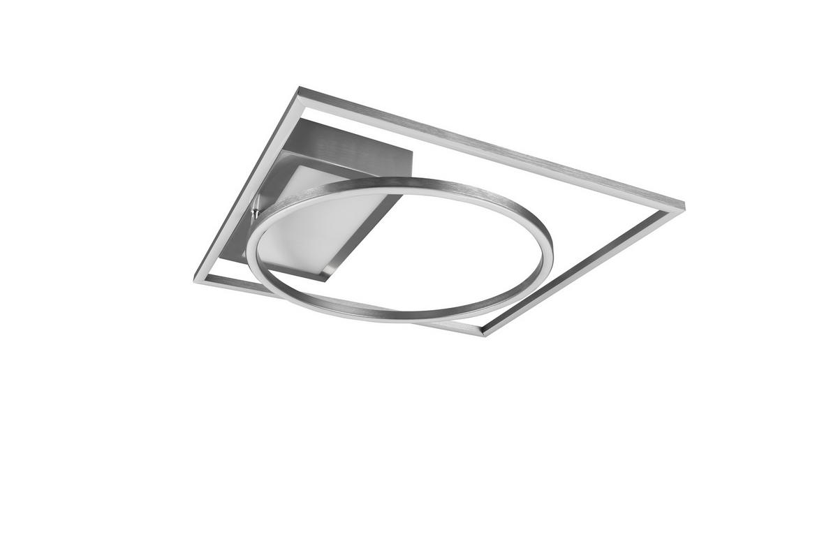 PLAFONIERĂ CU LED - culoare nichel, Design, metal (64,5/9,0/86,5cm)