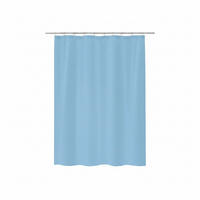 DUSCHVORHANG PRIMO 180/200 cm  - Hellblau, Basics, Textil (180/200cm) - Spirella