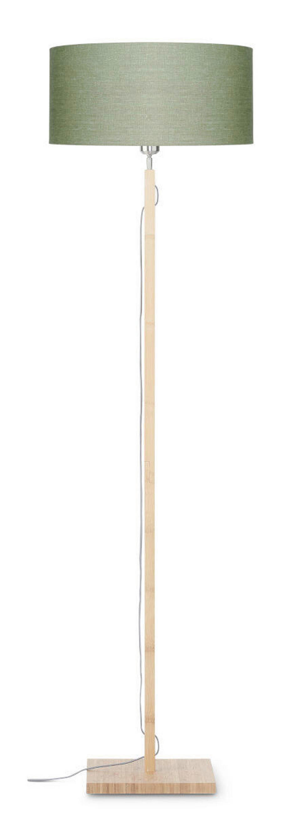 STEHLEUCHTE 47/167 cm    - Naturfarben/Grün, Trend (47/167cm) - Good & Mojo