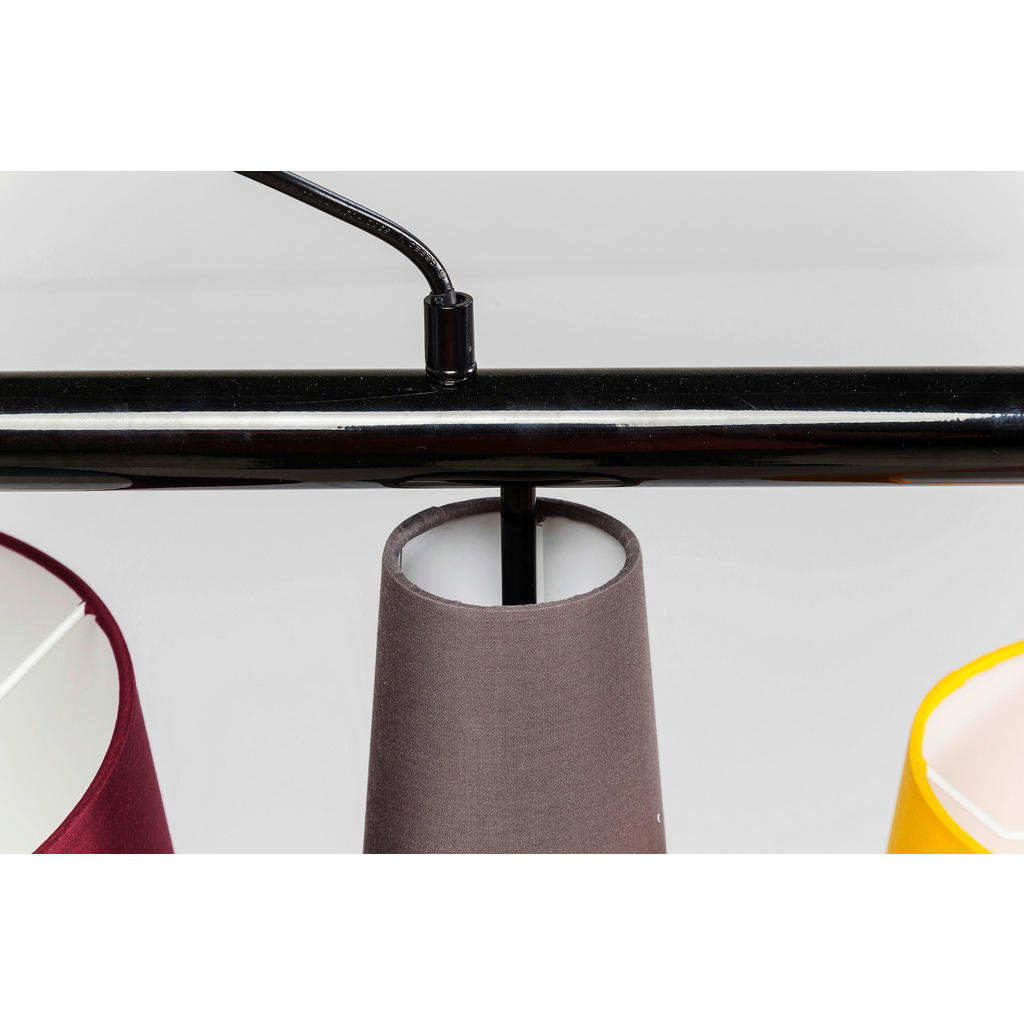 Thumbnail - Kare-Design Hängeleuchte, Mehrfarbig, Metall, Textil, 107x160x30 cm, Lampen & Leuchten, Innenbeleuchtung, Hängelampen, E...