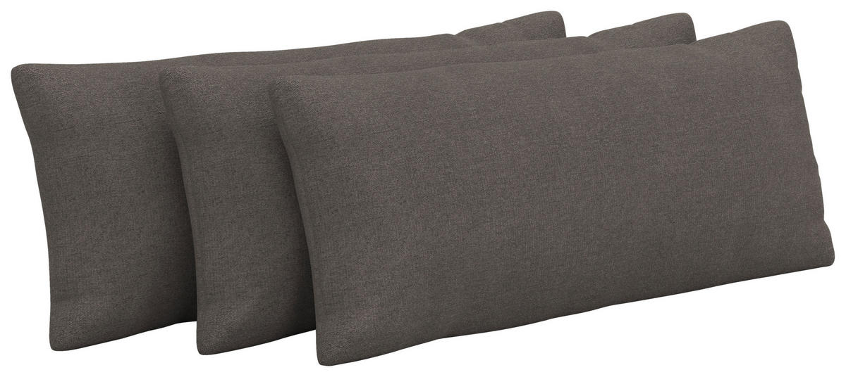 NIERENKISSEN  - Graphitfarben, KONVENTIONELL, Textil (65/25cm) - Sit & More