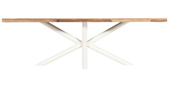 TISCHGESTELL in Metall 160/75/72 cm - Creme, Design, Metall (160/75/72cm) - Landscape