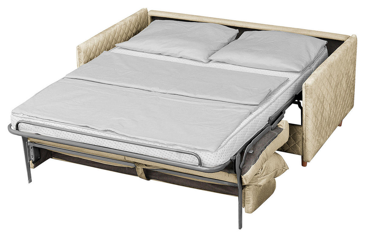 SCHLAFSOFA in Textil Beige  - Beige/Naturfarben, Design, Holz/Textil (175/95/103cm) - Livetastic