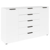 KOMMODE 160/100/42 cm  in Graphitfarben, Weiss  - Weiss/Graphitfarben, Modern, Holzwerkstoff/Kunststoff (160/100/42cm) - Rauch Möbel