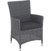 GARTENSESSEL - Naturfarben/Grau, Design, Kunststoff/Textil (61/91/64cm) - Ambia Garden