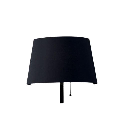 LED-WANDLEUCHTE Wharol 8,7/25/25 cm   - Schwarz/Weiß, Design, Textil/Metall (8,7/25/25cm)