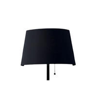 LED-WANDLEUCHTE Wharol 8,7/25/25 cm   - Schwarz/Weiß, Design, Textil/Metall (8,7/25/25cm)