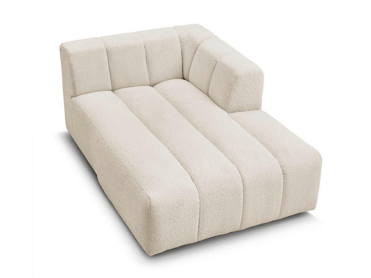 SOFAELEMENT ANNECY Bouclé Beige  - Beige/Schwarz, MODERN, Kunststoff/Textil (120/72/170cm)