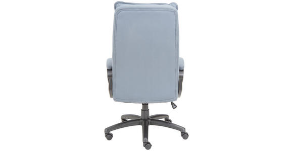 CHEFSESSEL  in Mikrofaser Grau, Schwarz  - Schwarz/Grau, KONVENTIONELL, Kunststoff/Textil (64/109-117/73cm) - Venda