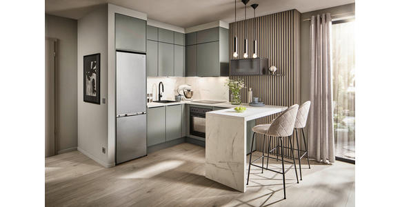 EINBAUKÜCHE   - Grau, Design, Holzwerkstoff - Xora