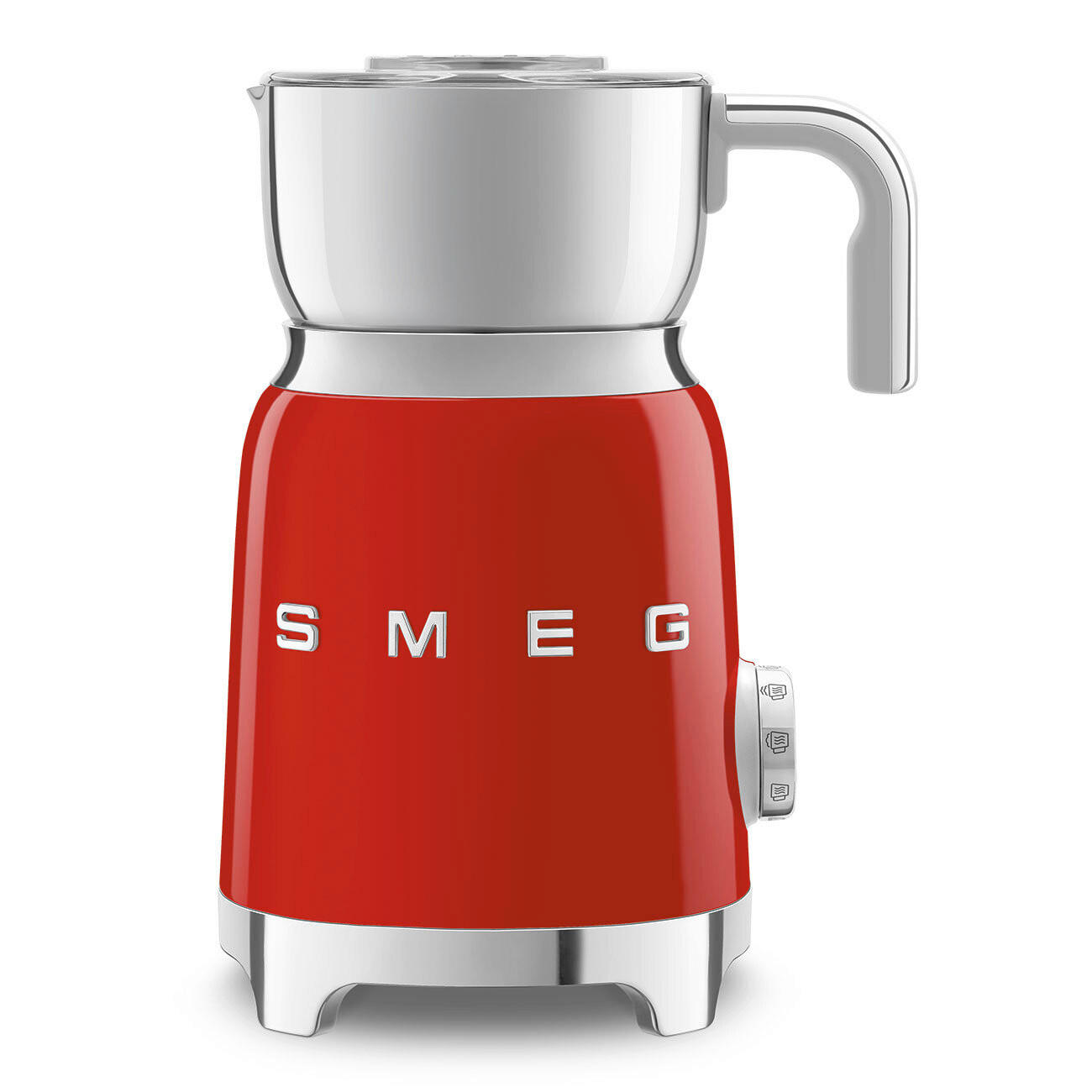 MILCHSCHÄUMER 50's Style  - Rot, Trend, Metall (18.4/25.1/14.2cm) - SMEG