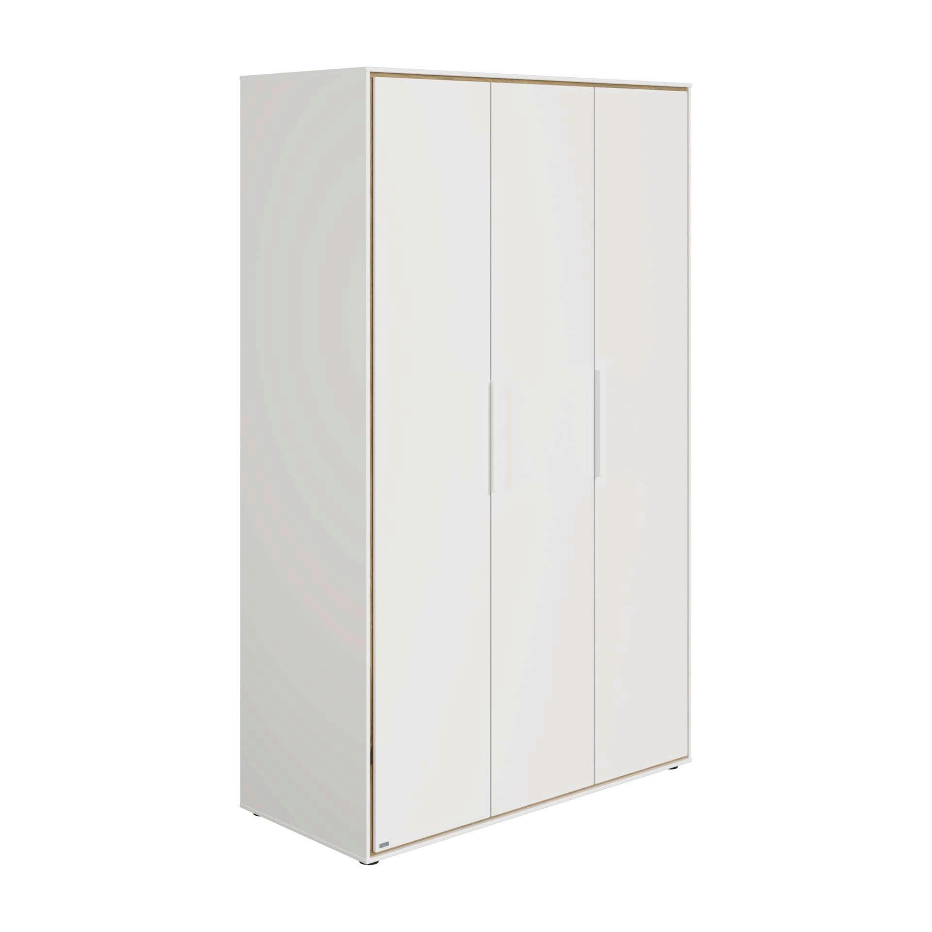 BABA RUHÁSSZEKRÉNY Lieven  - tölgyfa/fehér, Basics, faalapú anyag (125,9/203,6/54,8cm) - Paidi