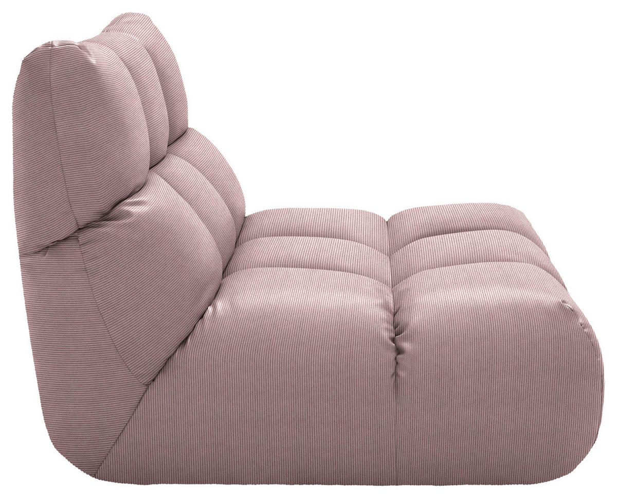 SESSEL Feincord Altrosa  - Schwarz/Altrosa, Design, Kunststoff/Textil (112/85/108cm) - Pure Home Lifestyle