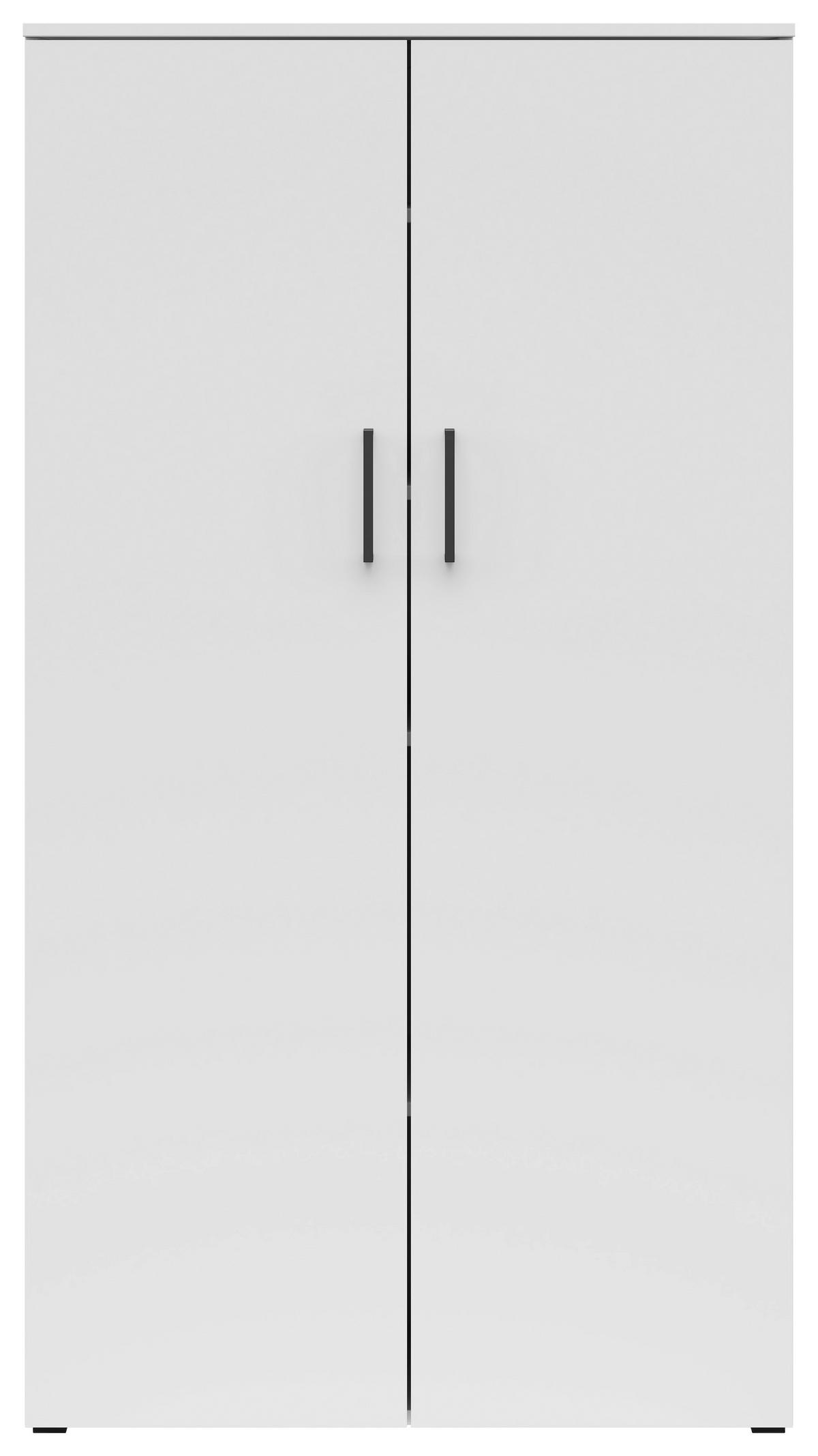 VIŠENAMENSKI ORMAR bela  80/147/40 cm  - bela/crna, Moderno, pločasti materijal/plastika (80/147/40cm) - Carryhome