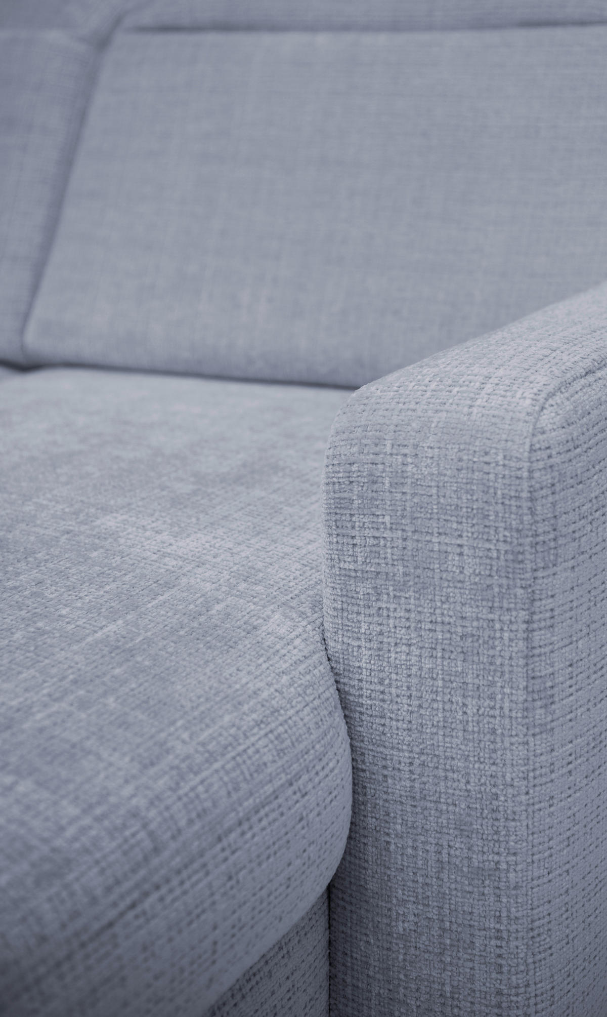 ECKSOFA FABIO Blau Chenille Bettkasten, Kopfteilverstellung  - Blau/Schwarz, Design, Textil/Metall (174/223cm) - Livetastic