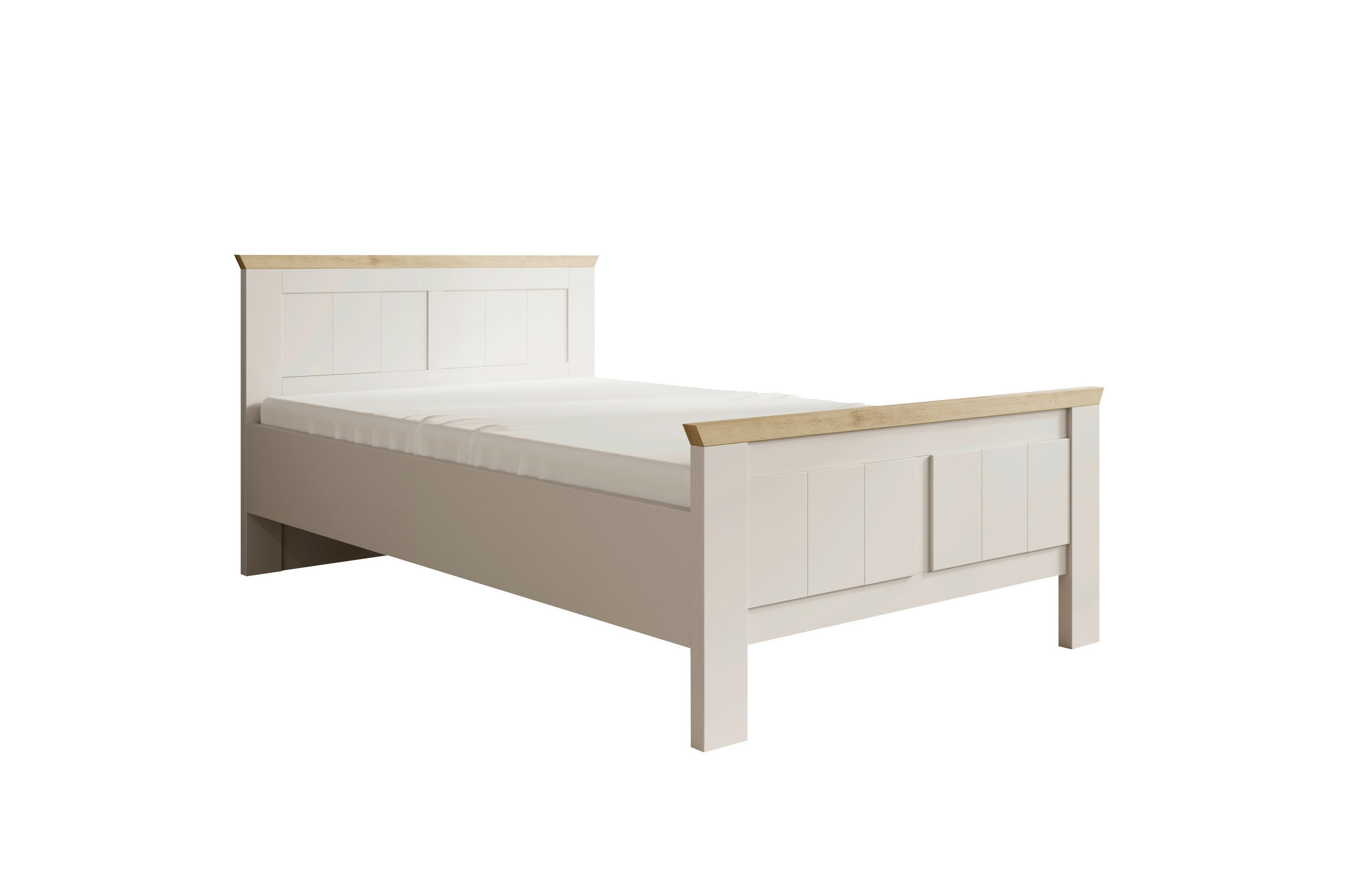 BETT 120/200 cm  in Champagner, Eiche Artisan  - Champagner/Eiche Artisan, LIFESTYLE (120/200cm) - Landscape