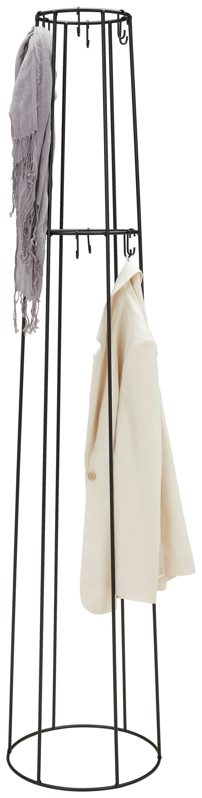 KLEIDERSTÄNDER in Schwarz 39/180/23 cm   - Schwarz, Design, Metall (39/180/23cm) - MID.YOU