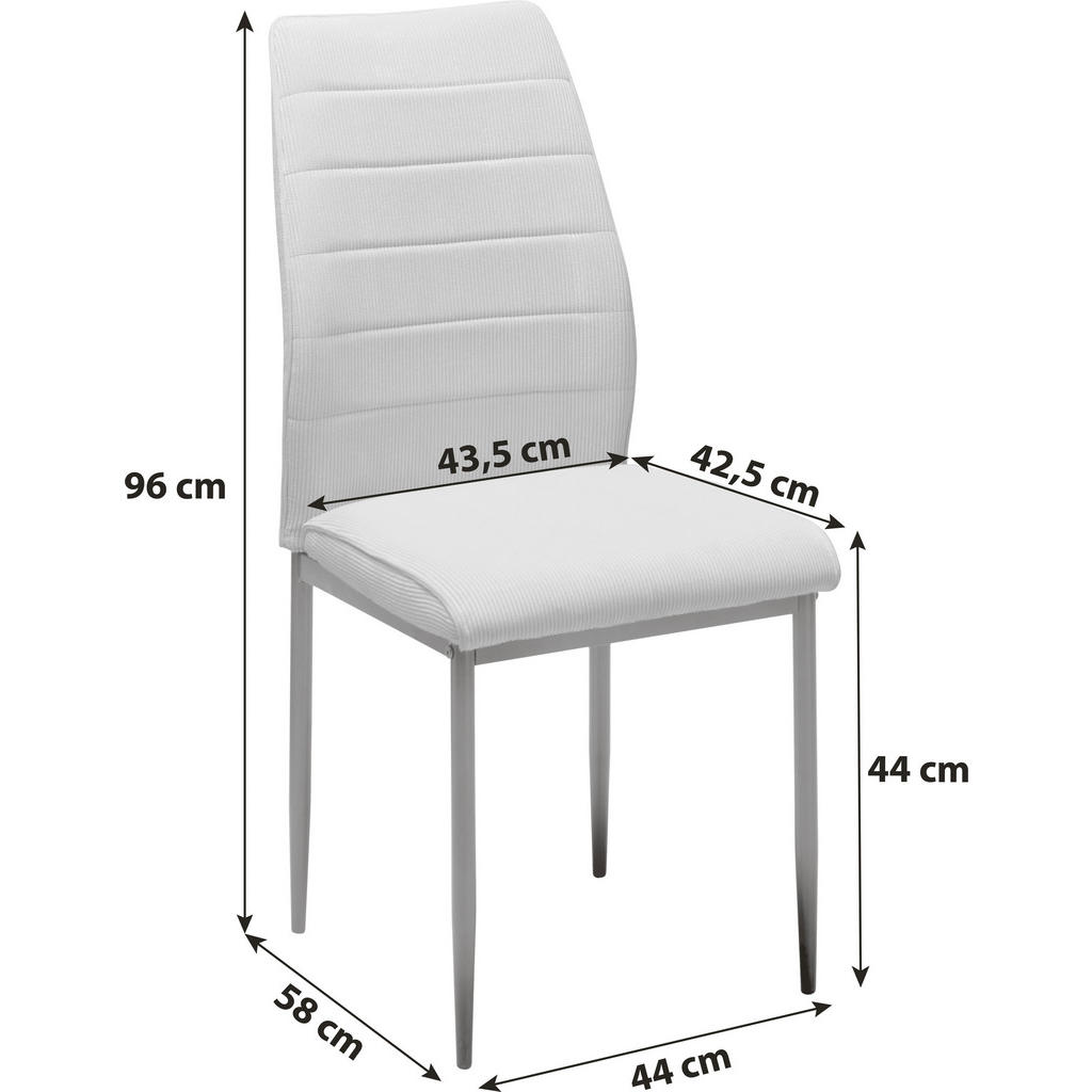 Thumbnail - Livetastic Stuhl, Grün, Metall, Textil, konisch, 44x96x58 cm, Esszimmer, Stühle, Esszimmerstühle, Vierfußstühle