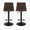 BARHOCKER-SET Dunkelgrau  - Dunkelgrau/Schwarz, MODERN, Textil/Metall (43/88-108/45cm) - MID.YOU