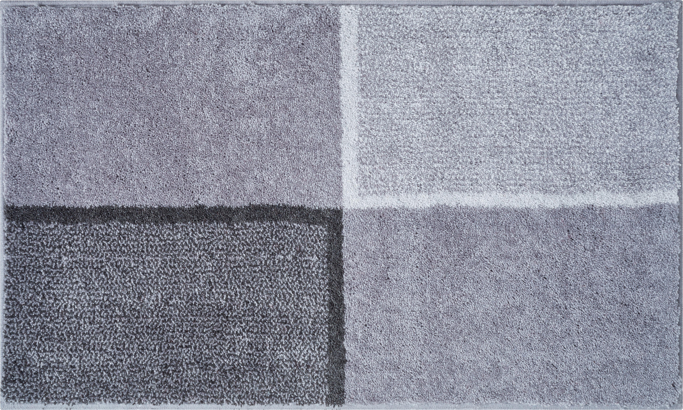 BADTEPPICH Diviso Grau 70/120 cm  - Grau, Basics, Kunststoff/Textil (70/120cm) - Grund