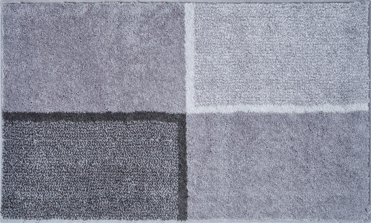 BADTEPPICH Grau 70/120 cm  - Grau, Basics, Kunststoff/Textil (70/120cm) - Grund