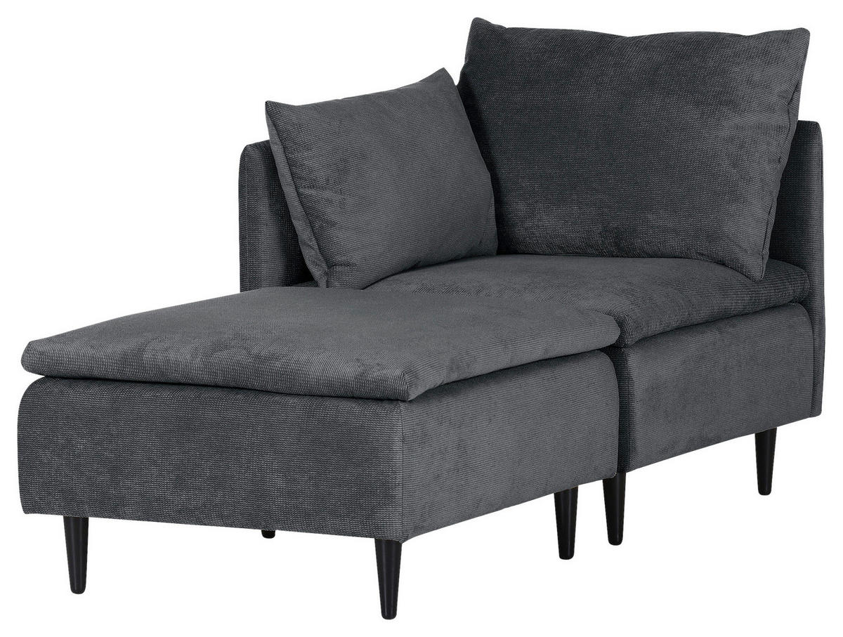 SOFFMODUL i flatväv antracit  - svart/antracit, Klassisk, trä/textil (83/72/83cm) - MID.YOU