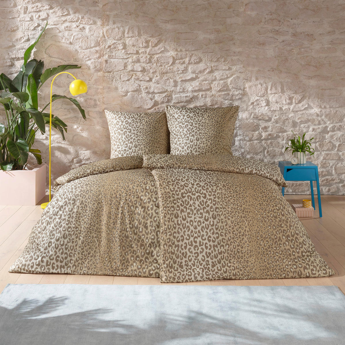 BETTWÄSCHE Impulse Makosatin 140/200 cm  - Beige, Design, Textil (140/200cm) - Estella
