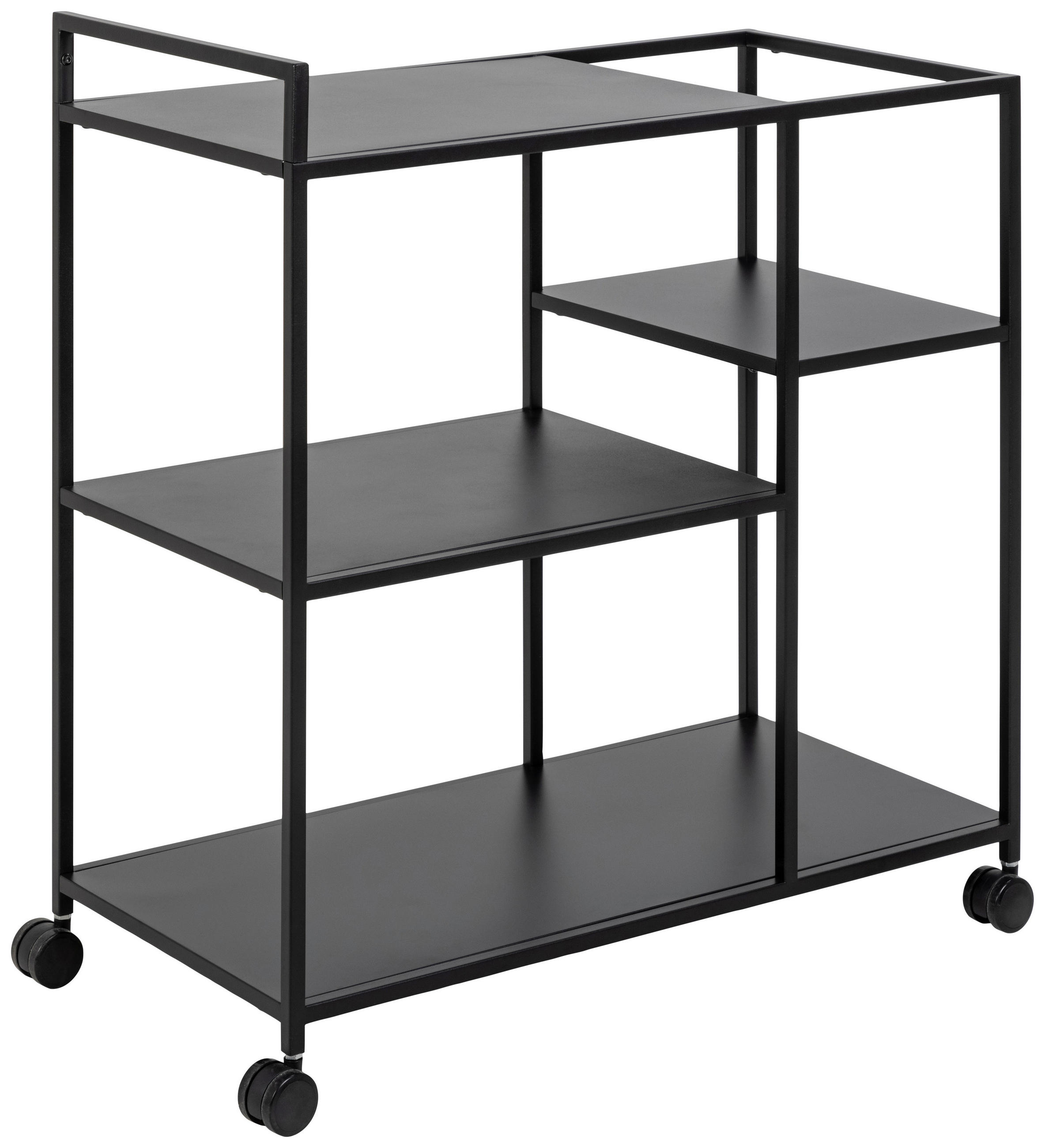 SERVIERWAGEN in Schwarz  - Schwarz, Design, Metall (78/40/85cm) - Ambia Home