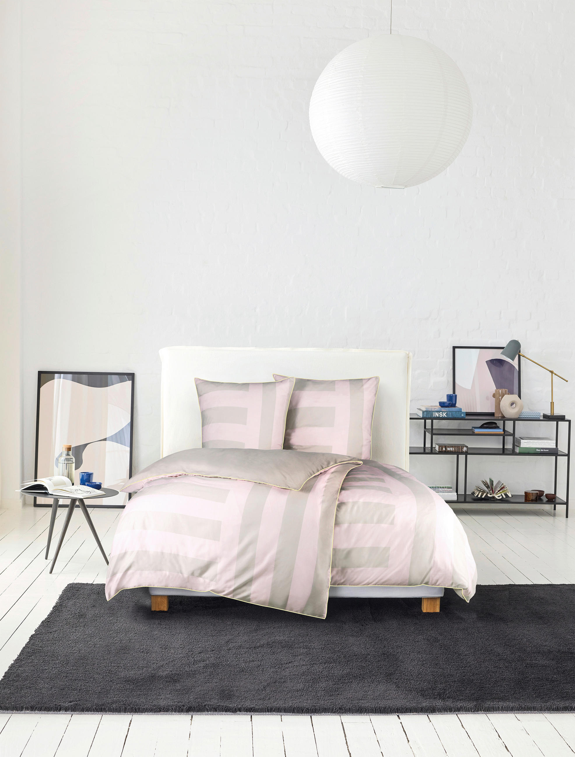 WENDEBETTWÄSCHE E-Greta rosé Renforcé 155/220 cm  - Roségold/Creme, Design, Textil (155/220cm) - Esprit