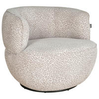 SESSEL in Webstoff Schwarz, Beige  - Beige/Schwarz, Design, Textil/Metall (82/68/81cm) - Stylife