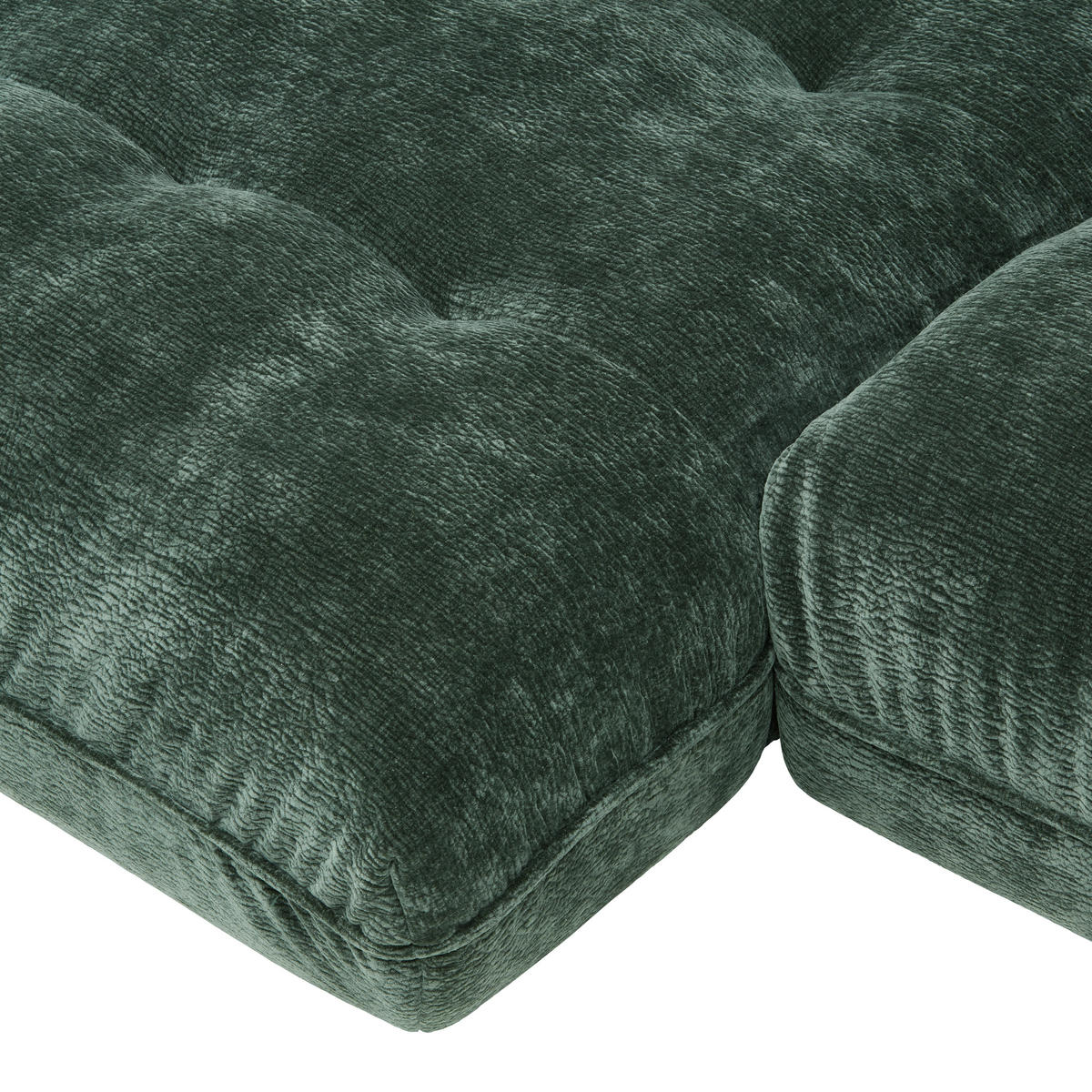 SEDACIA SÚPRAVA, textil, tmavozelená - čierna/tmavozelená, Modern, textil/plast (179/63/317cm)