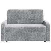 SCHLAFSOFA Chenille Blaugrau  inkl. Bettkasten, Schlaffunktion, Rücken echt, Liegefläche im Originalstoff  - Blaugrau/Schwarz, MODERN, Kunststoff/Textil (190/90/100cm) - Milino