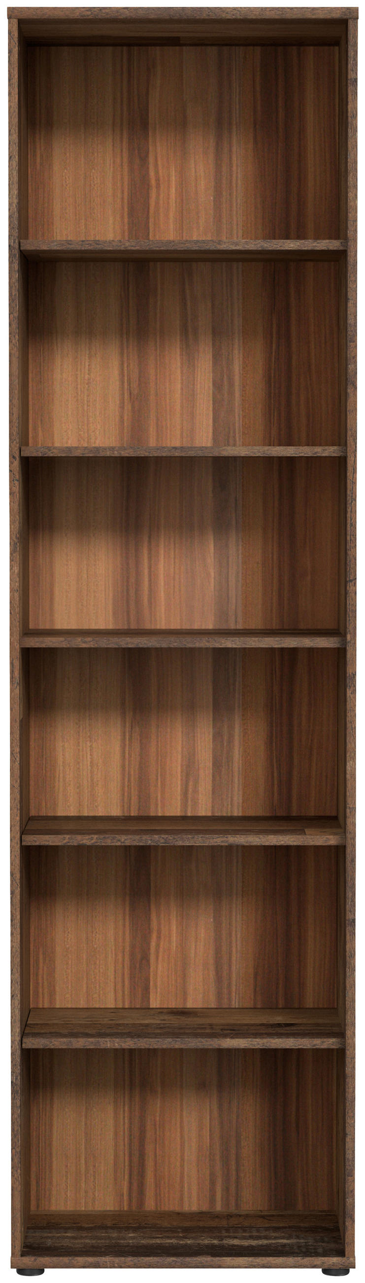 REGAL Dunkelbraun, Graubraun  - Dunkelbraun/Graubraun, Design, Holzwerkstoff (54/197,5/34,8cm)