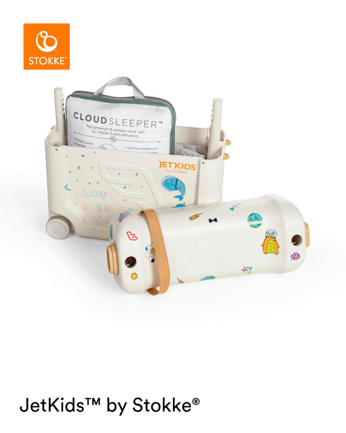 REISEBETTMATRATZE  - Weiß, Basics, Kunststoff (150/17/75cm) - Stokke