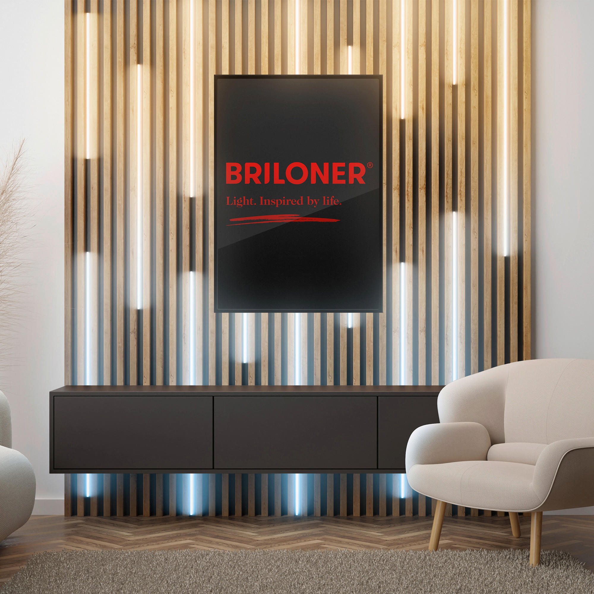 LED-STRIP Pimp Your Panel Erweiterung 260 cm   - Weiß, Basics, Kunststoff (260cm) - Briloner