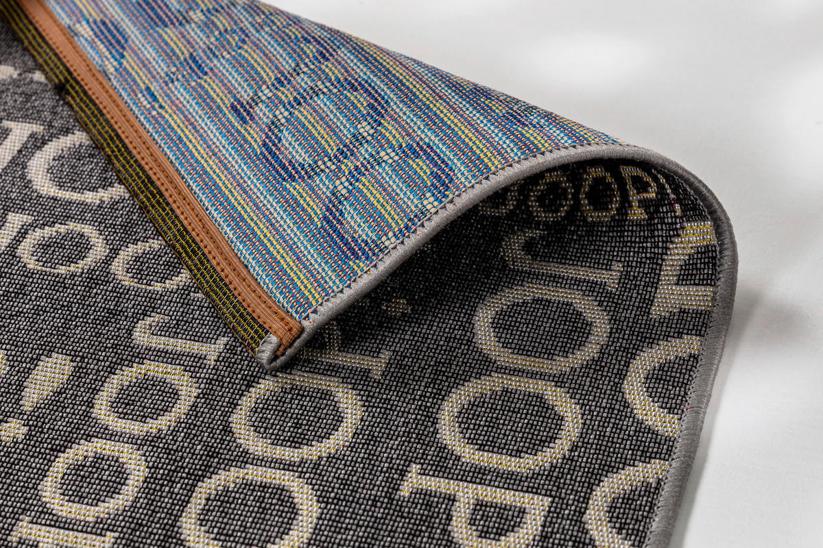 OUTDOORTEPPICH 160/235 cm Repeat  - Graphitfarben, Design, Kunststoff/Textil (160/235cm) - Joop!