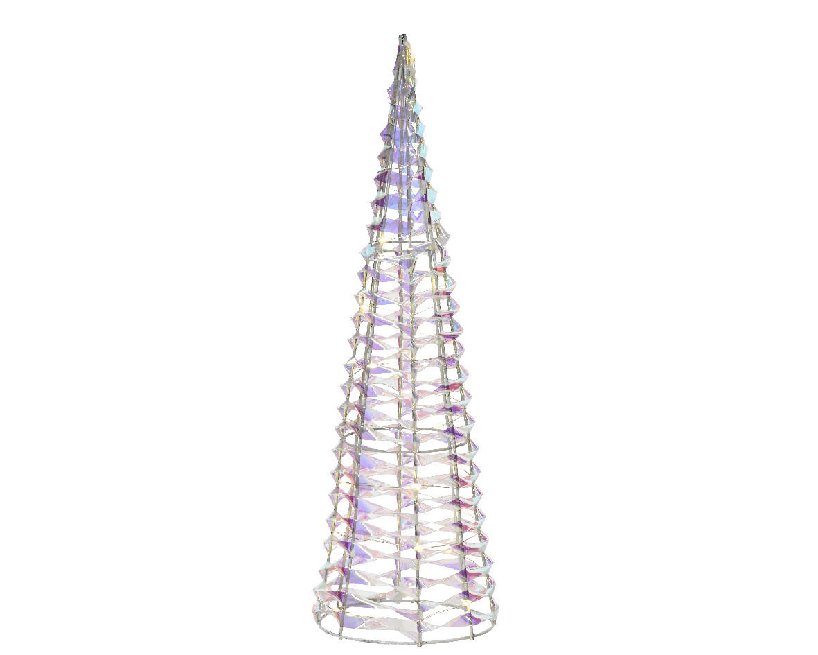 OKRASNA LED-SVETILKA   //// - srebrne barve, Basics, umetna masa (12/40cm)