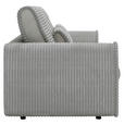 SCHLAFSOFA in Cord, Feincord Hellgrau  - Hellgrau/Schwarz, KONVENTIONELL, Kunststoff/Textil (240/83/116cm) - Carryhome