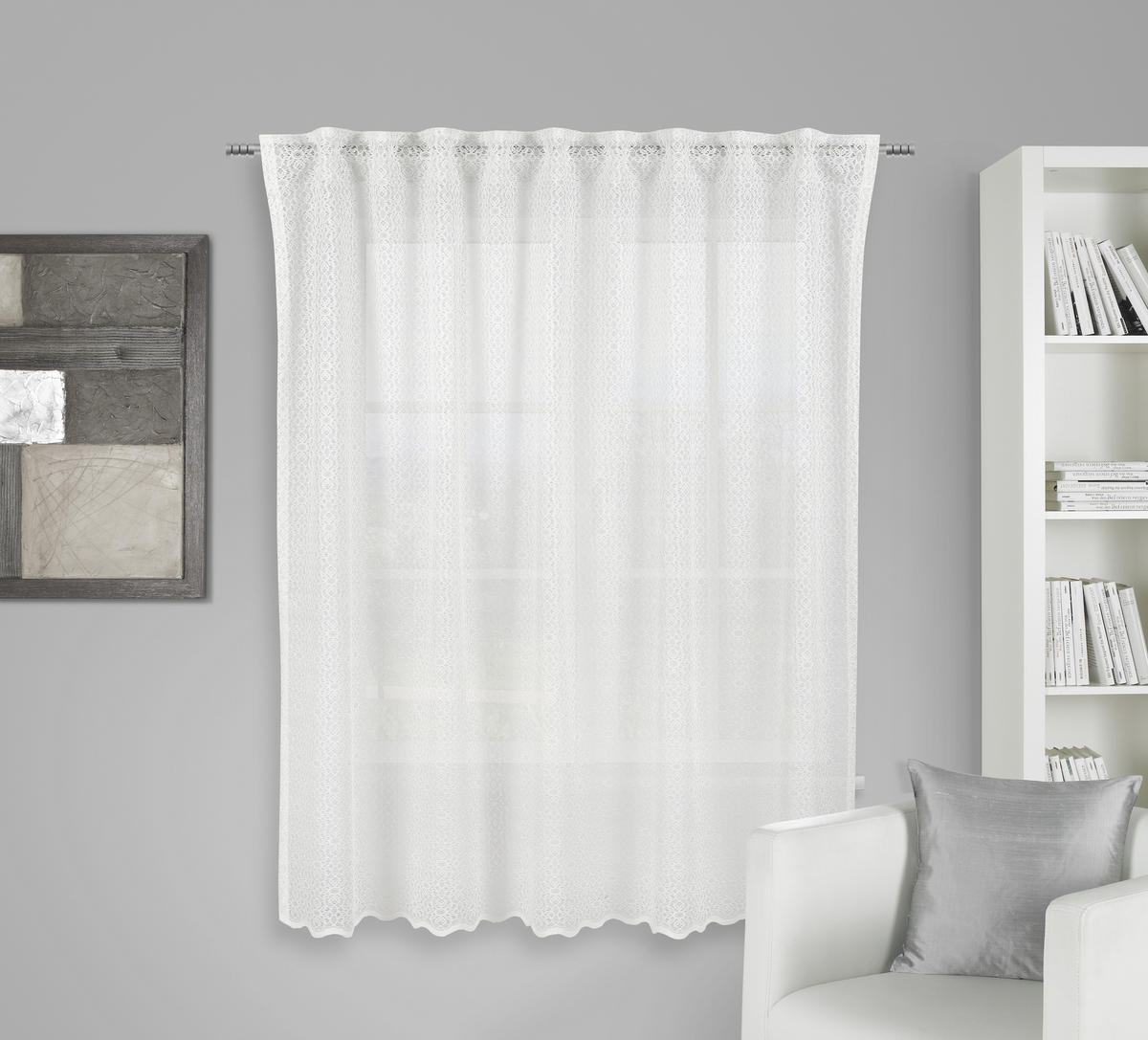 GOTOVA ZAVESA krem - krem, Osnovno, tekstil (145/160cm) - Esposa