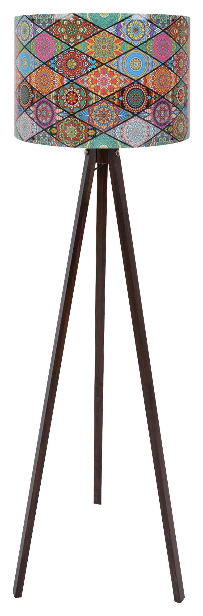 STEHLEUCHTE Modern 38/145 cm  - Multicolor/Schwarz, Trend, Holzwerkstoff/Kunststoff (38/145cm) - P & B