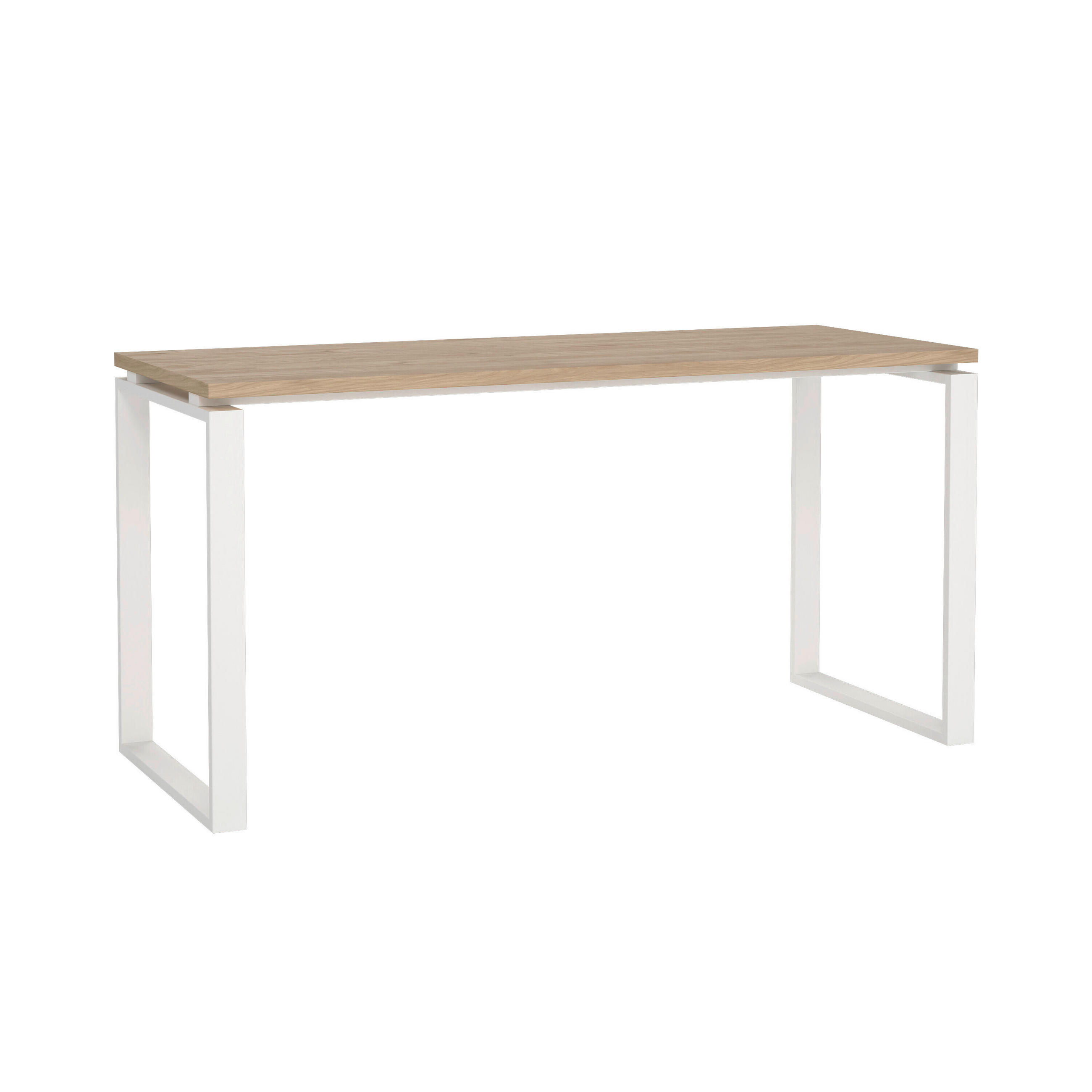 SCHREIBTISCH 150/60/75,6 cm  in Eichefarben  - Eichefarben/Weiß, MODERN, Holzwerkstoff/Metall (150/60/75,6cm) - MID.YOU