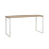 SCHREIBTISCH 150/60/75,6 cm  in Eichefarben  - Eichefarben/Weiß, MODERN, Holzwerkstoff/Metall (150/60/75,6cm) - MID.YOU