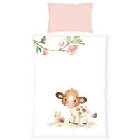 POVLEČENÍ PRO MIMINKO 100/135 cm  - bílá/růžová, Basics, textil (100/135cm)