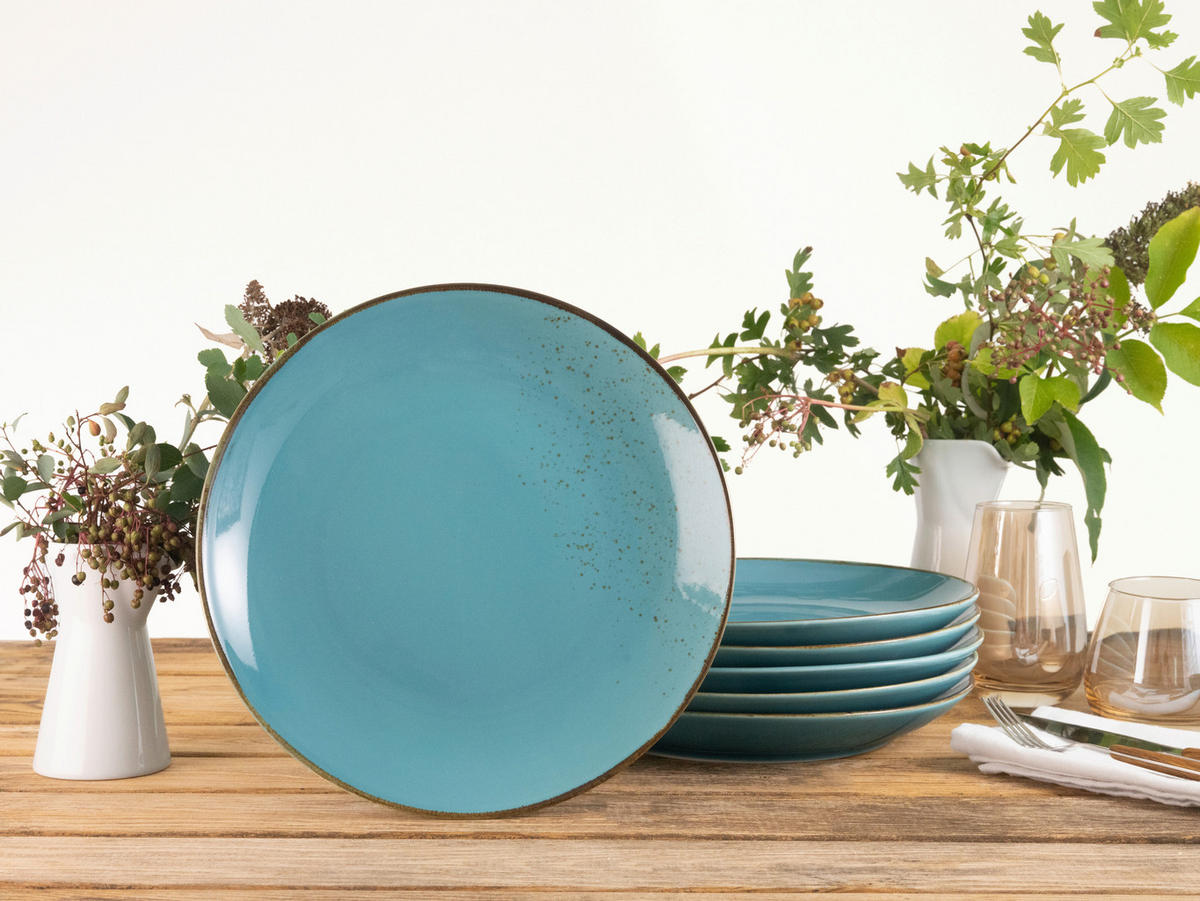 SET MATTALLRIKAR 27 cm  - turkos, Trend, keramik (27cm) - Creatable