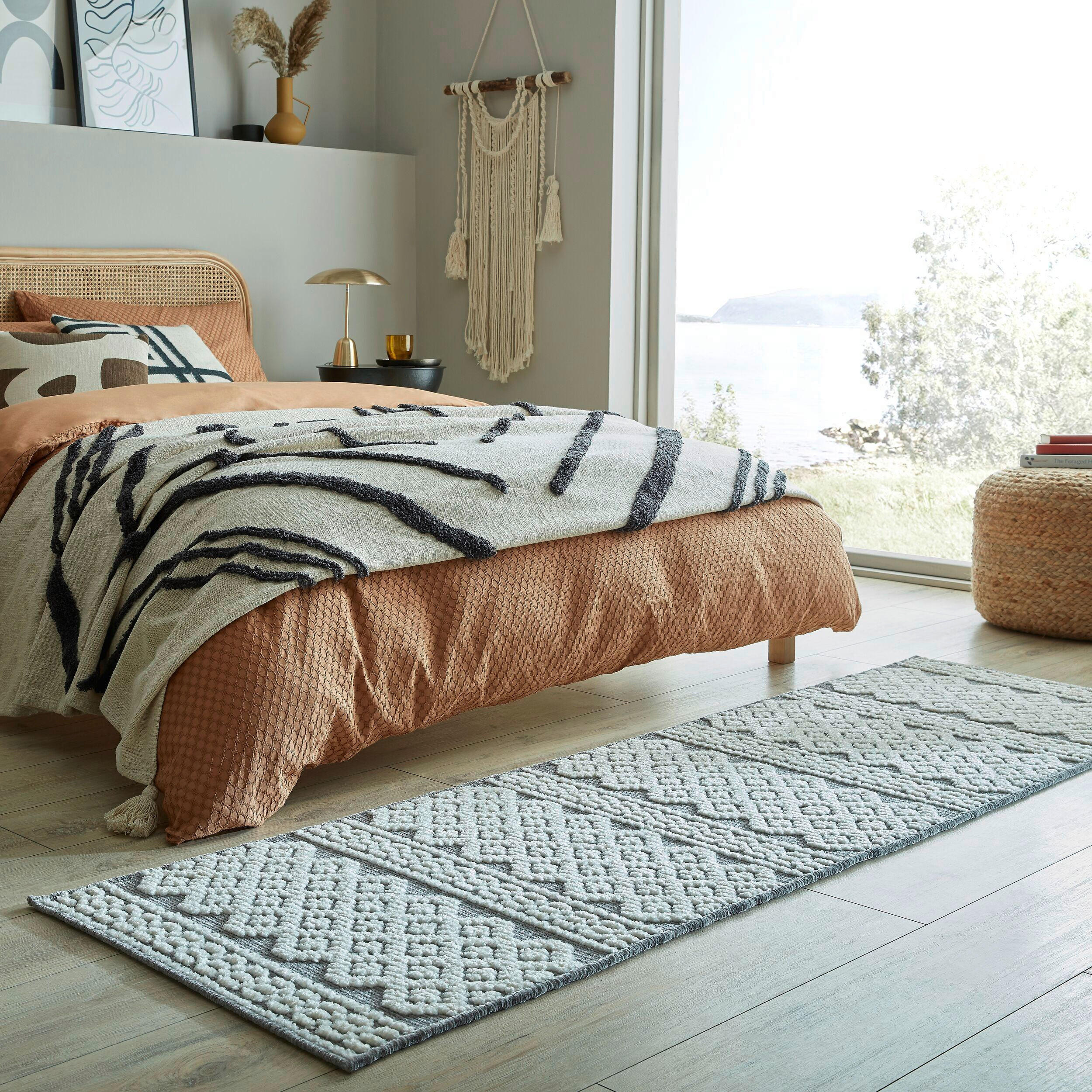TKANÝ KOBEREC, 60/240 cm, tmavě šedá - tmavě šedá, Basics, textil (60/240cm)