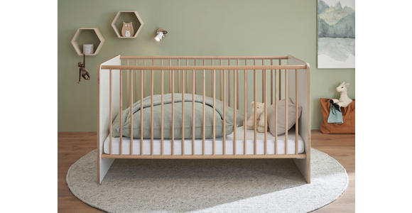 BABYZIMMER  - Weiß/Eiche Artisan, Basics, Holzwerkstoff - My Baby Lou